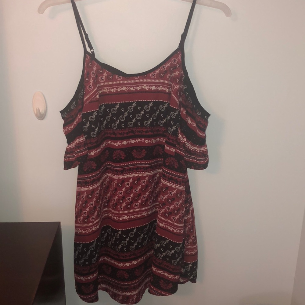 Cute patterned short dress